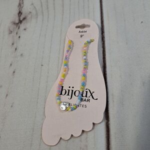Bijoux Bar Colorful Beaded Anklet